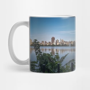Central Park Lake Manhattan Skyline NYC Mug